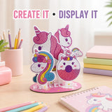 Diamond Painting Kit for Kids, Dinosaur Shark Unicorn DIY 3D Stereoscopic Crystal Art & Craft Kits with Colourful Gem Beads, Diamond Pen & Tray, Birthday Gift for Kids
