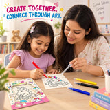 Kids Puffy Art Kit 4-10 Years, 1 Sheet 4 Pens & Dropper