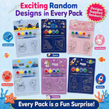 DIY Colouring Keychains Kits for Kids, Mixed Designs, Paint Your Own Keychains with Colours & Brush, Art and Craft Activity, Birthday Return Gifts for Girls and Boys Age 4-10
