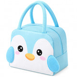 Cartoon Print Insulated Lunch Bag for Kids | School Tiffin Bag