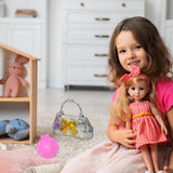 Fashion Doll Set for Girls with 5 Outfits, Hat, Purse, Feeding Bottle & Baby Doll – Pretend Play Dress Up Doll Toys for Girls Aged 3, 4, 5, 6, 7 Years Old