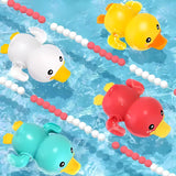 Wind-Up Cute Duck Bath Toy for Babies & Toddlers | Floating Swimming Water Toy for Kids 1 to 5 Years Old | Random Color, Pack of 1 | Baby Bathtub Toy, Infant Pool Toy, Wind Up Water Toy