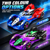 Formula Style F1 4WD RC Drift Car with Wrist Gesture & 2.4GHz Dual Control | 360° Rotation, Mist Smoke, RGB Lights & Music | Rechargeable Stunt Racing Car Toy for Kids Boys & Girls Age 6+
