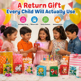 Wooden Pen Stand for Kids, Colourful Pencil Holder & Desk Stationery Organiser, Birthday Return Gifts and Party Favours for Boys and Girls 6-10 years old, Kanjak Gifts