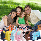 Cartoon Print Insulated Lunch Bag for Kids | School Tiffin Bag