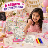 Kids Puffy Art Kit 4-10 Years, 1 Sheet 4 Pens & Dropper