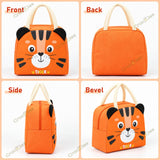 Cartoon Print Insulated Lunch Bag for Kids | School Tiffin Bag