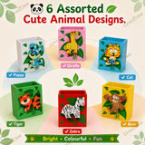 Wooden Pen Stand for Kids, Colourful Pencil Holder & Desk Stationery Organiser, Birthday Return Gifts and Party Favours for Boys and Girls 6-10 years old, Kanjak Gifts