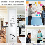 45x200 CM Re Usable Whiteboard Sticker for Kids | Self Adhesive White board for Home, School, Office | Includes 1 Marker | Easy Install, Perfect for Creative Learning - Pack of 1
