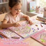 Miniature Worlds Sticker Activity Book for Kids | Random Theme DIY Mini House Scene Creator with Hundreds of Stickers, Tearable Pages & Reference Artwork | Creative Learning Toy (Pack of 1)