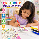 Kids Puffy Art Kit 4-10 Years, 1 Sheet 4 Pens & Dropper