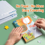 Transparent Book Cover Film – 30 Pcs Self Adhesive Waterproof Paper Sticker Book Covers | 3 Sizes (10 Each) Protective Book Binding Cover for School Textbooks, Notebooks, Office Books