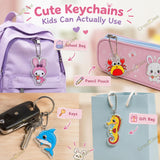 DIY Colouring Keychains Kits for Kids, Mixed Designs, Paint Your Own Keychains with Colours & Brush, Art and Craft Activity, Birthday Return Gifts for Girls and Boys Age 4-10