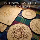 DIY Mandala Art Kit with 5 MDF Cutouts & 12 Acrylic Color Pens – Art Board, Tea Coasters, Bookmark & Fridge Magnet – DIY Craft Kit, Creative Activity & Gift for Kids & Adults