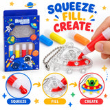 Multi Theme Mess-Free Glue Painting Kit | DIY Keychain Craft Set