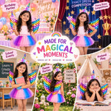 Unicorn Birthday Party Dress Set for Girls