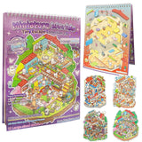 Miniature Worlds Sticker Activity Book for Kids | Random Theme DIY Mini House Scene Creator with Hundreds of Stickers, Tearable Pages & Reference Artwork | Creative Learning Toy (Pack of 1)