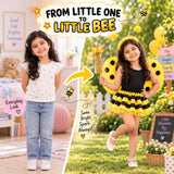 Ladybug & Bee Fancy Dress Costume for Girls with Wings & Skirt, Ages 3–6