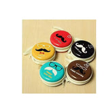 Round Pouch for Earphone, Coins, Memory Card, Pendrive & Jewllery Pouch Case (Multicolor and Multi Print, Pack of 1)