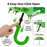 Kids Umbrella for Rain | Umbrella with Cute Cartoon Print | One Click Open | Child Safe Rounded Tips | Lightweight School Non-Foldable Stylish Umbrella for Boys & Girls and Women