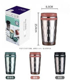 Insulated Stainless Steel Tea Coffee Mug Cup with Leakproof Lid Keep Water Hot and Cold- Random Color Will be Sent.- Pack of 1