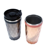 Insulated Stainless Steel Tea Coffee Mug Cup with Leakproof Lid Keep Water Hot and Cold- Random Color Will be Sent.- Pack of 1