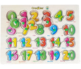 Set of 2 Wooden Learning Board- Capital Letter Learning Board for Kids, 123 Number Learning Board for Kids, Educational Board for Kid (Capital Letter & Numbers)