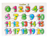 Set of 2 Wooden Learning Board- Capital Letter Learning Board for Kids, 123 Number Learning Board for Kids, Educational Board for Kid (Capital Letter & Numbers)