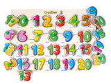 Set of 2 Wooden Learning Board- Capital Letter Learning Board for Kids, 123 Number Learning Board for Kids, Educational Board for Kid (Capital Letter & Numbers)