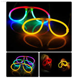 Luminous Glow Sticks Plastic Eye Glasses For Party Purpose Led Glow In The Dark Light (Pack Of 1 pack)