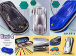 Crackles Car Hardtop Pencil Case for Kids - Compass Box for Kids| Pencil Pouch for Kids| Return Birthday Gift for Kids| Compass Box for Boys (Random Color)