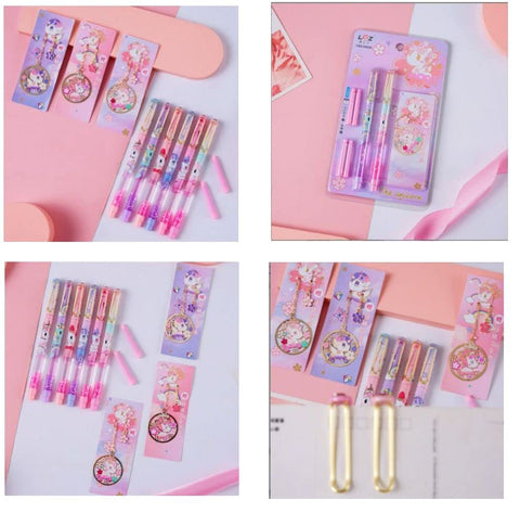 Spicy Bliss Unicorn Glittery Fountain Pen Set With Book Mark For Girls  Stationery Multi-function Pen - Buy Spicy Bliss Unicorn Glittery Fountain Pen  Set With Book Mark For Girls Stationery Multi-function Pen 