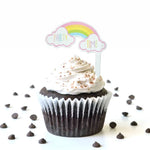 Unicorn Cake Topper Cup Cake Topper - Pack of 2, Each Pack has 6 Toppers