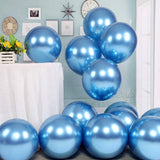 Super Shiny HD Metallic Chrome Balloons Blue for Party Decorations - 1 pc