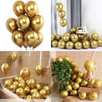 Super Shiny HD Metallic Chrome Balloons Gold for Party Decorations -Pack of 50