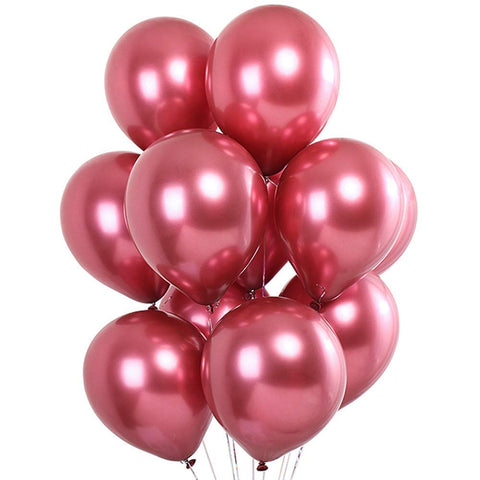 Super Shiny HD Metallic Chrome Balloons Pink for Party Decorations - 1 pc