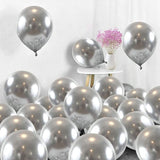 Super Shiny HD Metallic Chrome Balloons Silver for Party Decorations - 1 pc