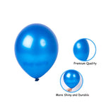 Happy Birthday Balloons Decoration Items Combo Kit Blue & Silver- 17 Pcs for Kids and adults