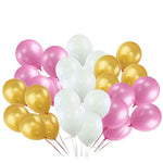 Happy Birthday Balloons Decoration Items Combo Kit - 65 Pcs for Girls