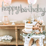 Birthday Silver Foil Balloons in Small Letters for Birthday Decorations