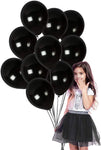 50 Pc Black Metallic Balloons for party Decorations Birthday, Anniversary, New Year, Christmas etc