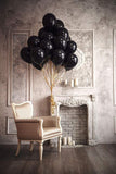 50 Pc Black Metallic Balloons for party Decorations Birthday, Anniversary, New Year, Christmas etc