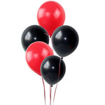 50 Pc Red and Black Metallic Balloons for party Decorations Birthday, Anniversary, New Year, Christmas etc