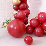 50 Pc Red and Golden Metallic Balloons for party Decorations Birthday, Anniversary, New Year, Christmas etc