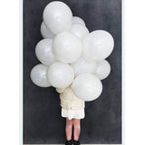 50 Pc Off White Metallic Balloons for party Decorations Birthday, Anniversary, New Year, Christmas etc