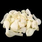 50 Pc Off White Metallic Balloons for party Decorations Birthday, Anniversary, New Year, Christmas etc