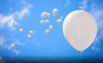 50 Pc Off White Metallic Balloons for party Decorations Birthday, Anniversary, New Year, Christmas etc