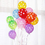 Polka Dots Balloon Dotted Multi Color Balloons Pack of 25 Balloons