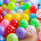 Polka Dots Balloon Dotted Multi Color Balloons Pack of 50 Balloons