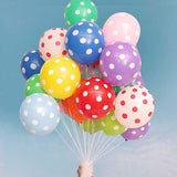 Polka Dots Balloon Dotted Multi Color Balloons Pack of 50 Balloons